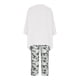 thumbnail image 5 of Conjunto de blusas y pantalones de manga larga con cuello en V y estampado para mujer Wmkox8yi bvn2966, 5 of 8
