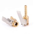 thumbnail image 1 of Car Air Pump Adapter Copper 6mm Clip-on Nozzle Adapter(4pcs, Gold), 1 of 5