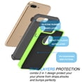 thumbnail image 6 of Njjex Phone Case For 5.5" iPhone 8 Plus / iPhone 7 Plus, Njjex 2-Piece Shockproof Rugged Rubber Plastic Hard Case Cover For iPhone 8 Plus (2017) / iPhone 7 Plus (2016) -Green, 6 of 6
