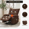 thumbnail image 2 of Power Lift Recliner Chair with Massage & Heat - Oversized Rocker Recliner Chair for Elderly with Cup Holders & Side Pocket - Ergonomic Lounge Single Sofa for Living Room, Bedroom, 2 of 4