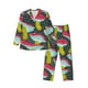 thumbnail image 1 of Fotbe Green Mushroom Pijama de Hombre con Estampado de Manga Larga, Conjunto de 2 Piezas, Ropa de Dormir Suave y Cómoda con Bolsillos-Small, 1 of 7