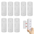 thumbnail image 1 of Sistema de gestión de cables, 8 soportes para regletas de enchufes blancos con diseño minimalista, colgador de liberación rápida e instalación sin herramientas para una organización eficiente del, 1 of 5
