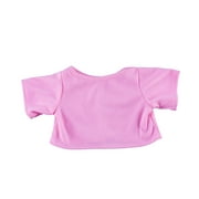 pink t-shirt outfit teddy bear clothes fits most 14" - 18" build-a-bear, vermont teddy bears, and make your own stuffed animals