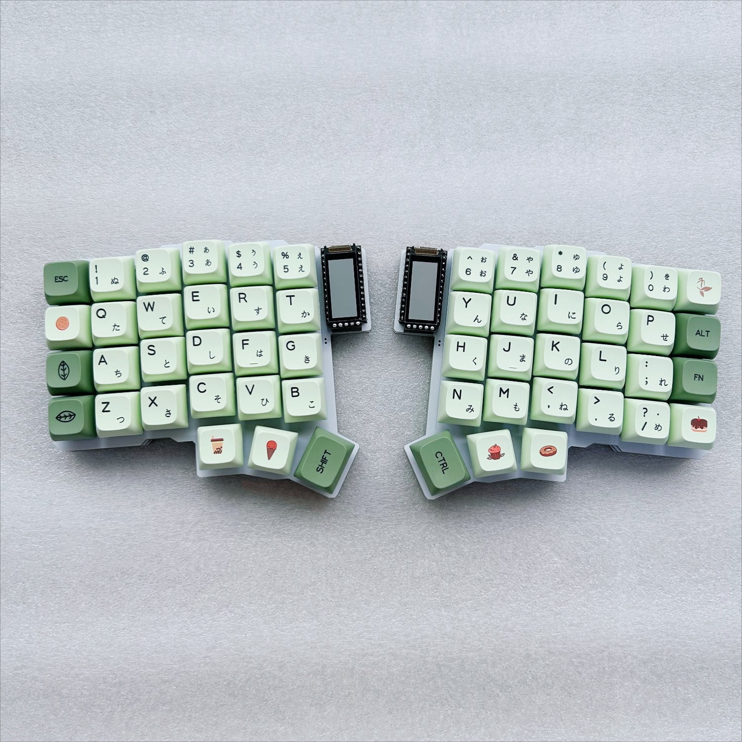 Silakka54 Split Keyboard Ergonomic Split Customization ZMK Hot Swappable Left and Right Keyboards, Use Nice! As The Main Controller, NanoV2 Supports Zmk Studio Bluetooth Custom Key Changing