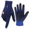 thumbnail image 1 of Guantes de esquí con cremallera y forro polar para pantalla táctil, para otoño e invierno, cálidos, con forro polar, resistentes al frío, impermeables, para exteriores, para hombres y mujeres, 1 of 4