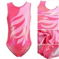 thumbnail image 2 of Gymnastics Leotards for Girls with Shorts Hairband Sleeveless/Long Sleeve Dance Leotards One-Piece Outfit for Kid Teens Girls 5-12 Years, 2 of 9