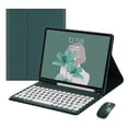 thumbnail image 1 of Funda con teclado YeeHi para iPad de 6.ª y 5.ª generación, Air 2, Pro 9.7, color verde oscuro, 1 of 8