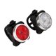 thumbnail image 1 of Juego de luces para bicicleta recargables por USB, faro delantero súper brillante y luz LED trasera para bicicleta, batería de litio de 650 mAh, 4 opciones de modo de luz (2 cables USB y 2 correas in JAMW  Sencillez, 1 of 5