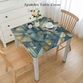 thumbnail image 2 of nygtbtfer Geometric Lines Table Cloth Rectangle Tablecloth Outdoor Washable Winkle and Stain Resistant Spandex Table Cover for Kitchen Dining Tabletop Decoration, 2 of 7