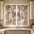 thumbnail image 7 of 2 Pack 2D Printed Kitchen Curtain 28x47 Inches, Washable Decorative Short Curtain Pair with Rod Pocket, Window Curtain for Kitchen Bedroom Bathroom, 7 of 7