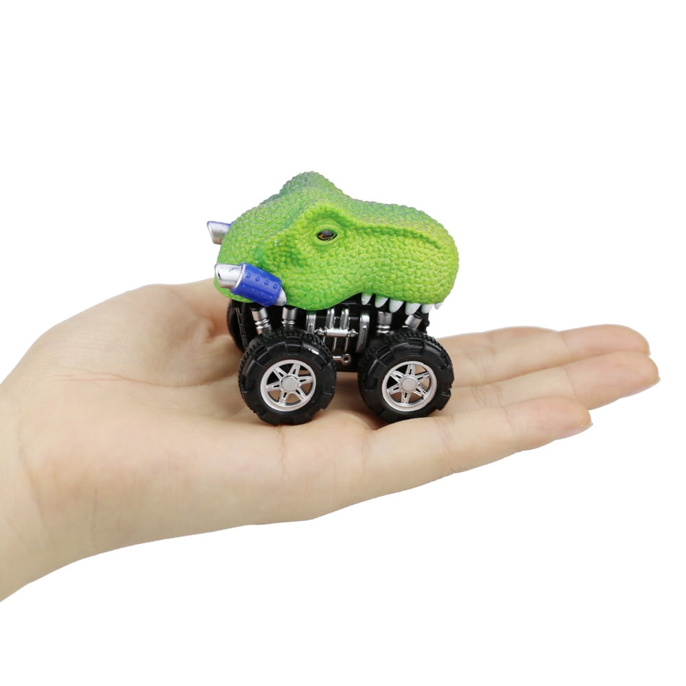 Years Old 4 Packs LiKee Animals Pull Back Cars Friction Powered Vehicle Playset Push and Go Back and Forth Car Toys Party Favors Stocking Fillers for Toddlers Kids Boys Girls Age 3