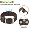 thumbnail image 3 of Bracelet en Nylon avec Boucle en Acier Inoxydable, Marron, 14mm, 3 of 6