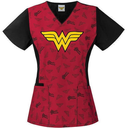 DC Comics DC Comics Women's Fashion Collection Cotton Print VNeck