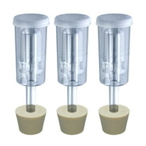 3ct. - 3 Piece Airlock with #6.5 Stopper - Set of 3 (Cylinder Airlock)