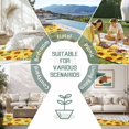 thumbnail image 6 of Yellow Sunflowers Outdoor Rug for Patio/Deck/Porch, Non-Slip Large Area Rug 3 x 5 Ft, Summer Floral Elegant Pastoral Checkered Indoor Outdoor Rugs Washable Area Rugs, Camping Rug Carpet Runner, 6 of 8