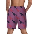 thumbnail image 2 of Lsque Mens Swim Trunks Leopard Print Pattern - Bathing Suit Compression Liner - Beach Swim Shorts Swimwear - (S-3XL) - Stretch Quick Dry -Large, 2 of 9