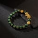 thumbnail image 2 of Nuevo Cobre Arena Oro Pixiu Cuentas Pulsera Obsidiana Piedra Pulsera Unisex Pulsera Joyería Speravity AP007128-01, 2 of 4
