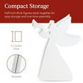 thumbnail image 6 of Best Choice Products 3ft Set of 2 Christmas Angel Yard Decorations w/ Weather-Resistant PVC, 4 Stakes, 6 of 7