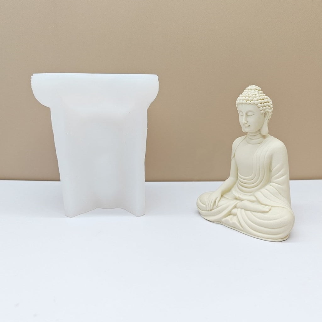 Figure Molds Candle Moulds Buddhas Shape Silicone Crafts Mold Silicone Material