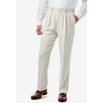 thumbnail image 2 of Men's Big & Tall Linen Blend Plain Front Dress Pants, 2 of 4