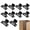 Black, variant on Furniture Corner Connector – L-Shaped Bracket | Quick-install, anti-wobble corner reinforcement for tables, chairs, shelves, drawers, and bed frames—an ideal choice for furniture repair.