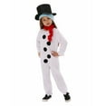 thumbnail image 7 of Ulitacool Christmas Outfits For Girls Long Sleeve Kids Snowman Jumpsuit Xmas Festive Party Outfits With Hat Scarf Fall Winter Sweet Wear White 8-9 Years, 7 of 7