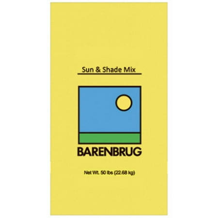 Barenbrug 98650 Sun & Shade Grass Seed Mix, 50 (Best Soil For New Grass Seed)
