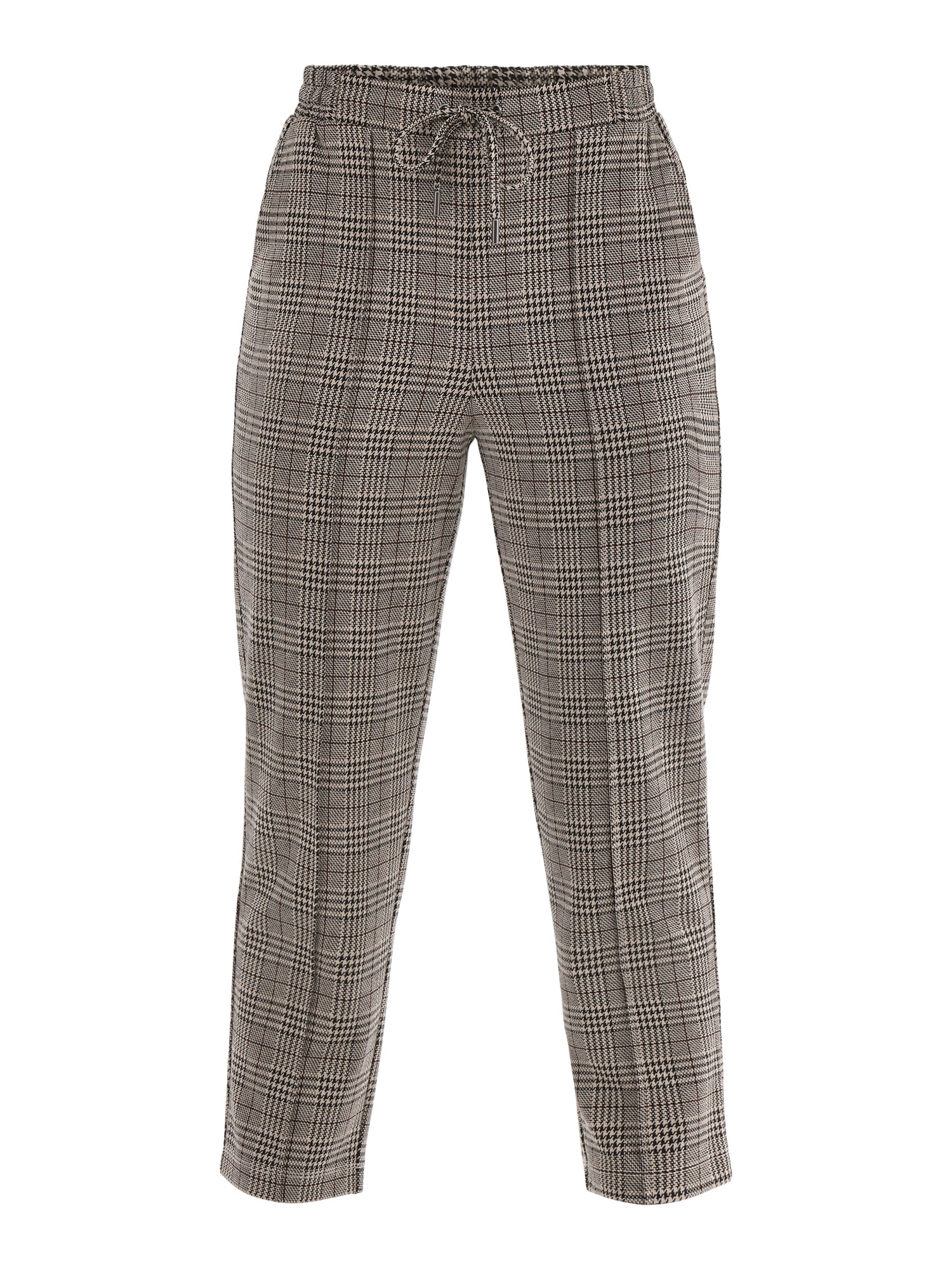 Time and Tru Women's High Rise Tapered Drawstring Pants with Pintuck, 27" Inseam, Sizes XS-XXL