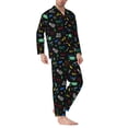 thumbnail image 2 of Sikiie Gamepads Mens Pajama Set, Soft Warm Long Sleeve Sleepwear, Cozy Button-Down Pjs for Men-XX-Large, 2 of 7