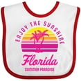 thumbnail image 3 of Inktastic Enjoy the Sunshine Florida Summer Paradise Boys or Girls Baby Bib, 3 of 4