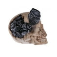 thumbnail image 3 of Pilot Skull Shape Fish Tank Decor Skeleton Design Fish Tank Landscape Ornament Climbing Pet Aquarium Turtle Tank Shelter, 3 of 9