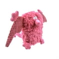 thumbnail image 5 of goDog PlayClean Pterodactyl Squeaky Plush Dog Toy with Odor-Eliminating Essential Oils, Chew Guard Technology - Pink, Small, 5 of 7