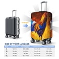 thumbnail image 6 of Bixox Washable Colorful Rooster Printed Luggage Cover, Fashion Suitcase Protector Fits for Medium luggage, 6 of 8
