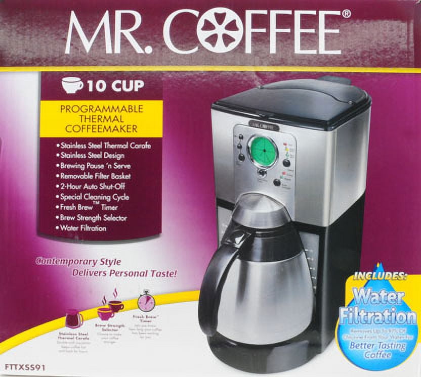 Mr. Coffee 10-Cup Programmable Coffeemaker with Thermal Carafe - Bed Bath &  Beyond - 4300886