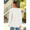 thumbnail image 6 of Women's Cardigan 2023 Open Front Oversized Button Lightweight Sweaters V Neck Loose Cardigans Knit Outwear, 6 of 14