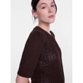 thumbnail image 5 of Scenario Women's and Women's Plus Crewneck Cardigan with Short Sleeves, Lightweight, Sizes XS-4X, 5 of 6