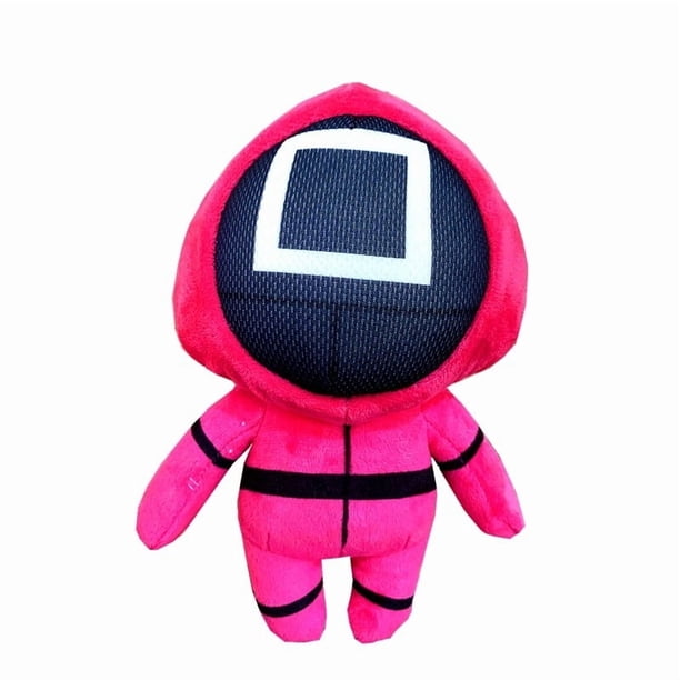 Peluche de Calamar, Colección Popular de Calamar 2021, Muñecos de Peluche, Recuerdos, Regalos de Halloween o Cumpleaños, Perfectos para Niños (Rosa Roja, Cuadrado)