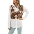 thumbnail image 4 of Chaleco De Suéter Con Cuello En V, Chaleco De Suéter De Cultivo De Hongos De Moda Casual Lindo Para Fiesta Para Oficina ANGGREK Otros, 4 of 7