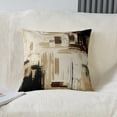 thumbnail image 2 of Abstract Pillow Covers 18x18 Set of 2 Modern Abstract Art Decorative Throw Pillow Covers Cases Home Decor Brown Grey Black Cushion Case for Couch Sofa Outdoor, 2 of 6