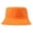 Orange, variant on Windfall Unisex Solid Color Cotton Bucket Hat with UV Protection