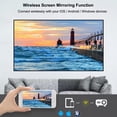thumbnail image 3 of FLZEN MXP 1080p Home Theatre Video Projector with HDMI Cable, Gray, 3 of 13