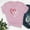 Hot Pink, variant on Itsame Valentine's Day T-Shirt Womens Heart Printed Short Sleeved Tops Round Neck T Shirt White Size M