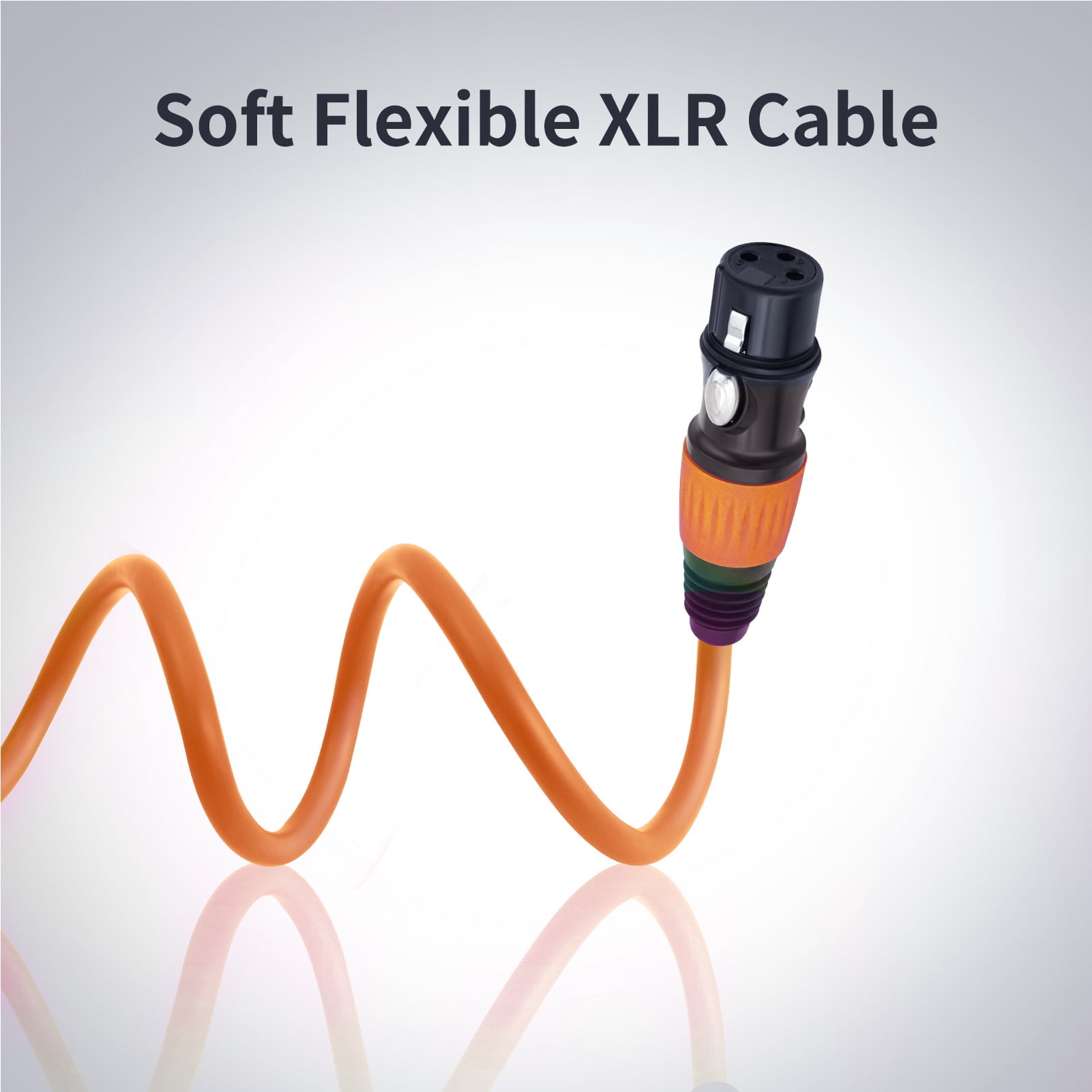 YAHHU 4-Pack XLR Cables 3ft Male to Female Mic Cord 3-Pin Balanced Speaker Patch Cable for Stage Performance Audio Mixer Studio Recording System, Multicolor
