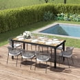 thumbnail image 2 of Outsunny 75" x 35" Outdoor Dining Table for 8 People, Natural, 2 of 10