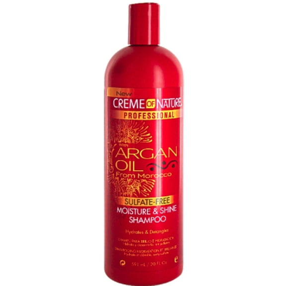 Creme of Nature Moisture & Shine Shampoo With Argan Oil From Morocco, 20 oz (Pack of 4)