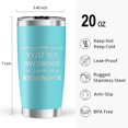 thumbnail image 3 of The Best Mom Ever Tumbler, Mothers Day Gifts for Mom from Daughter Son, happy Birthday Christmas Gift Ideas for New Mom, Cool Cup For Women, Stainless Steel Insulated Travel Mug 20oz, 3 of 6