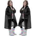 thumbnail image 1 of Lot de 2 Imperméables pour Enfants, Ponchos de Pluie Réutilisables avec Capuchon et Manches Imperméables pour Garçons et Filles, 1 of 5