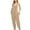Khaki, variant on GaThRRgYP Womens Trousers High Waisted,Fashion Women Casual Cold Shoulder Jumpsuit Solid Button Suspender Jumpsuits Wide Pocket Leg Pant