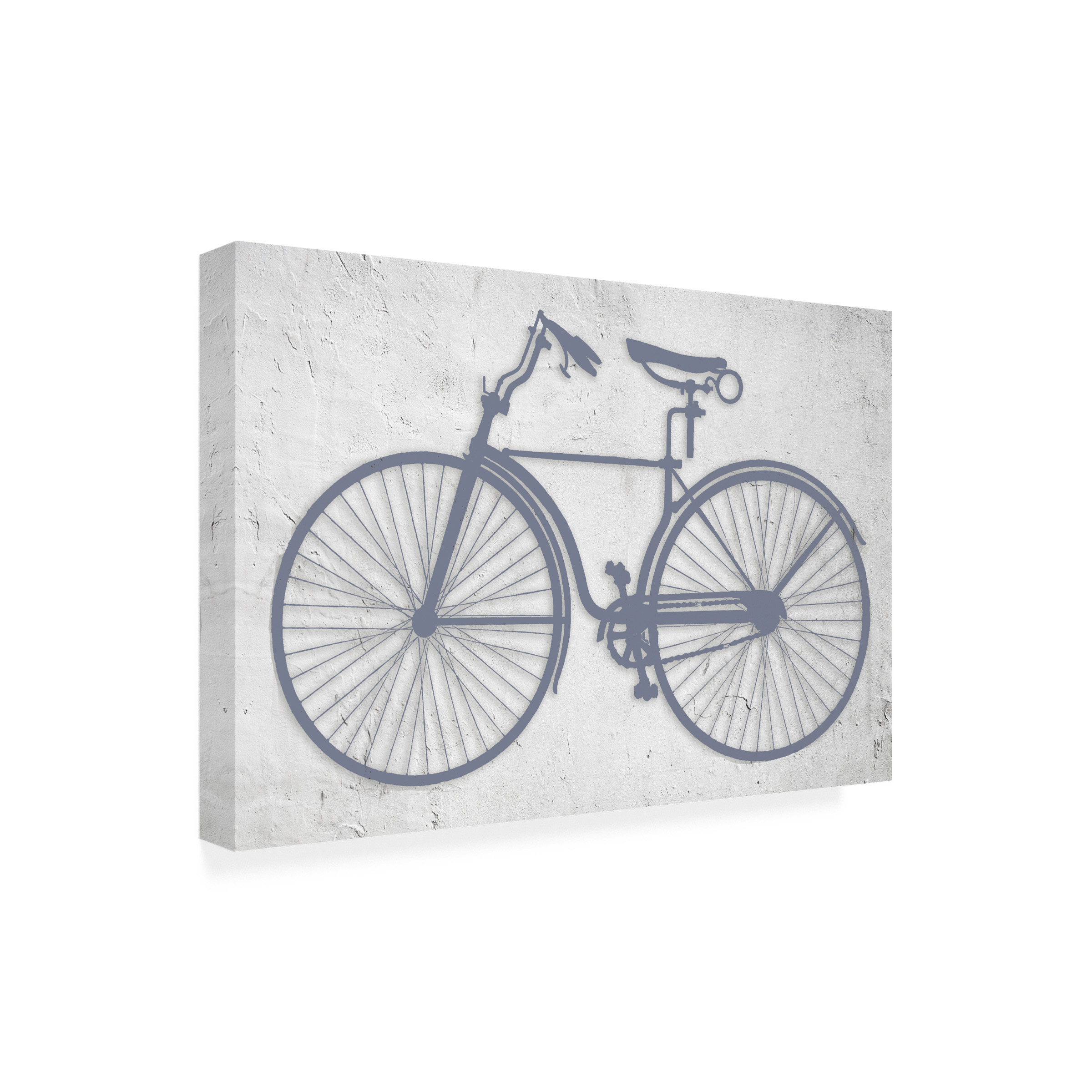 Canvas Wall Art - Sasha 'Blue Bike' Wall Art for Living Room, Bedroom, or Office DÃ©cor by Trademark Fine Art - 19 x 12 Inches