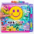 thumbnail image 1 of Cuaderno de bocetos Just My Style Pop & Color con juego de bolígrafos para niños, 1 of 9